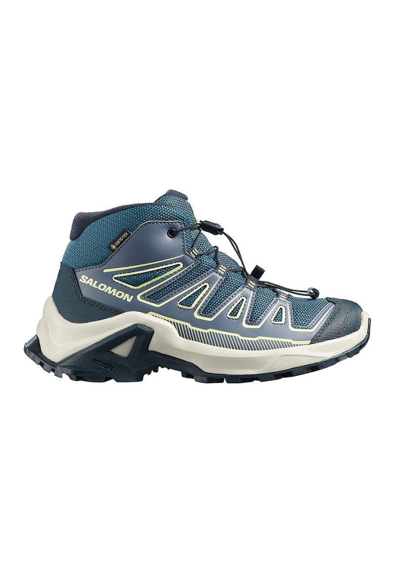 Ghete X ULTRA MID GTX pentru drumetii - Albastru inchis/Albastru petrol/Verde fistic