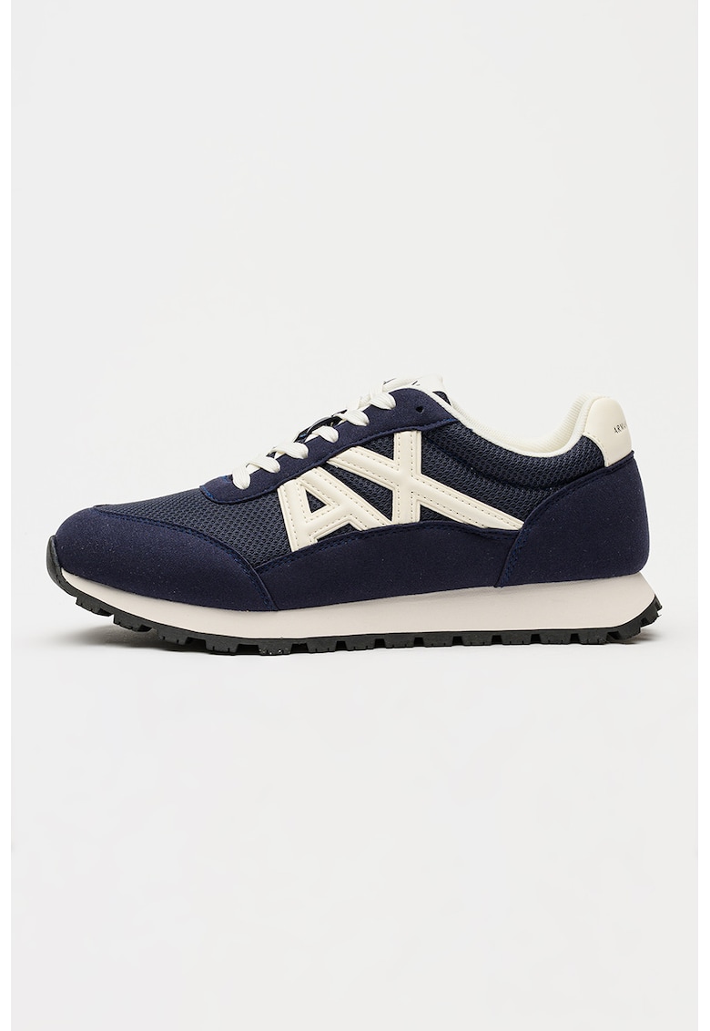 Pantofi sport din material textil cu logo