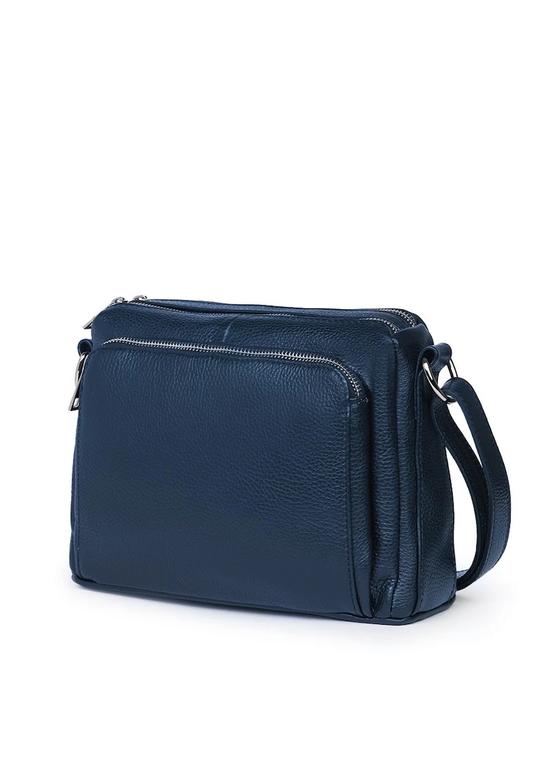 Poseta dama din piele naturala Vania` - Bleumarin