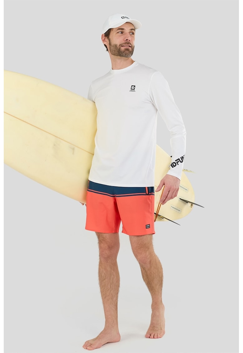 Bluza slim-fit cu protectie UPF50+ - pentru surf Manado III - Alb optic