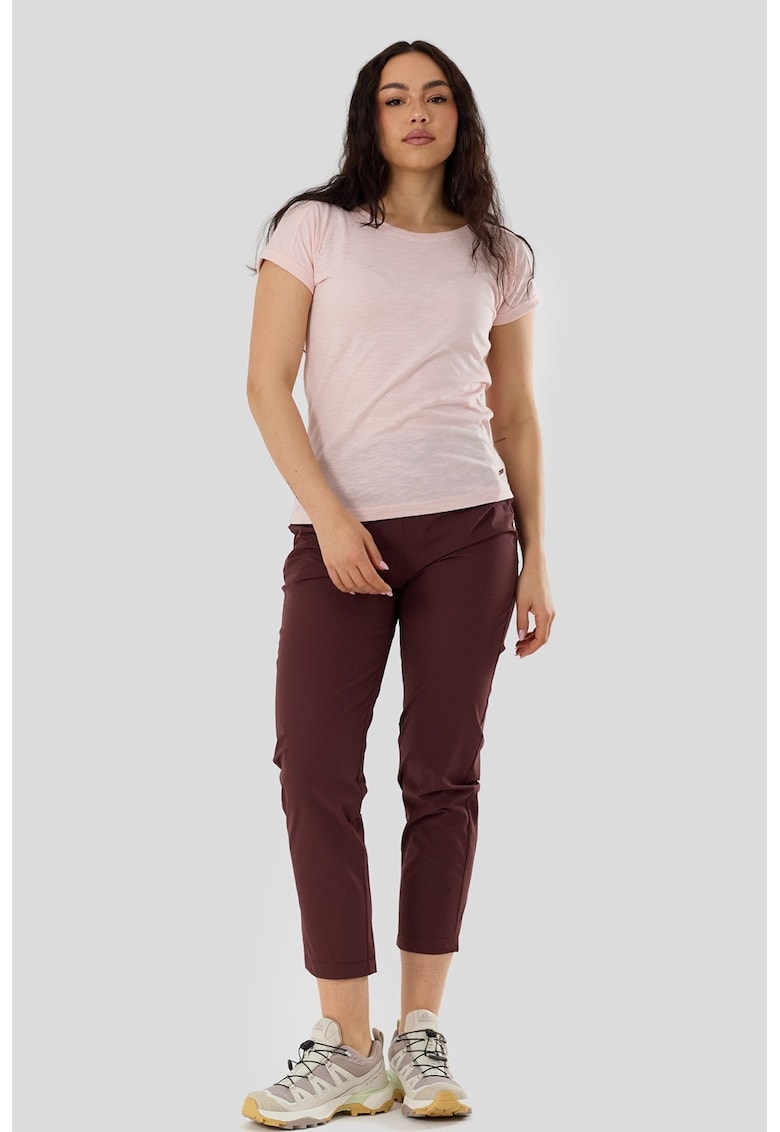 Pantaloni crop pentru drumetie Carmi - Visiniu