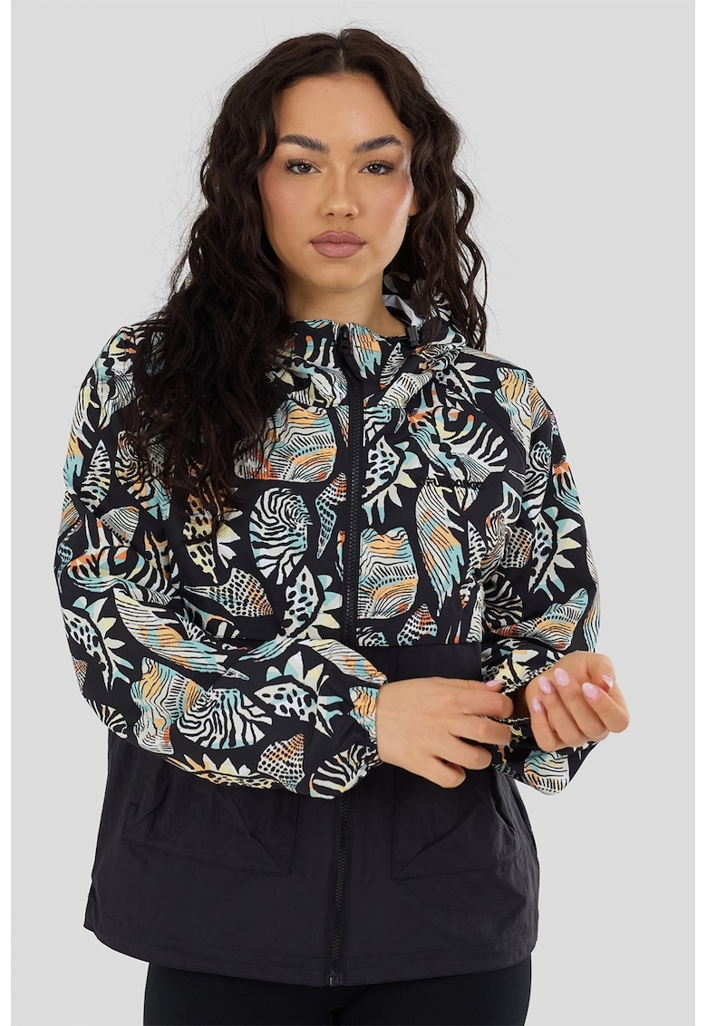 Jacheta windbreaker Cecil - Alb/Negru
