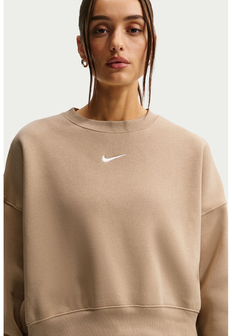 Bluza de trening lejera cu maneci cazute Phoenix - Maro nisip