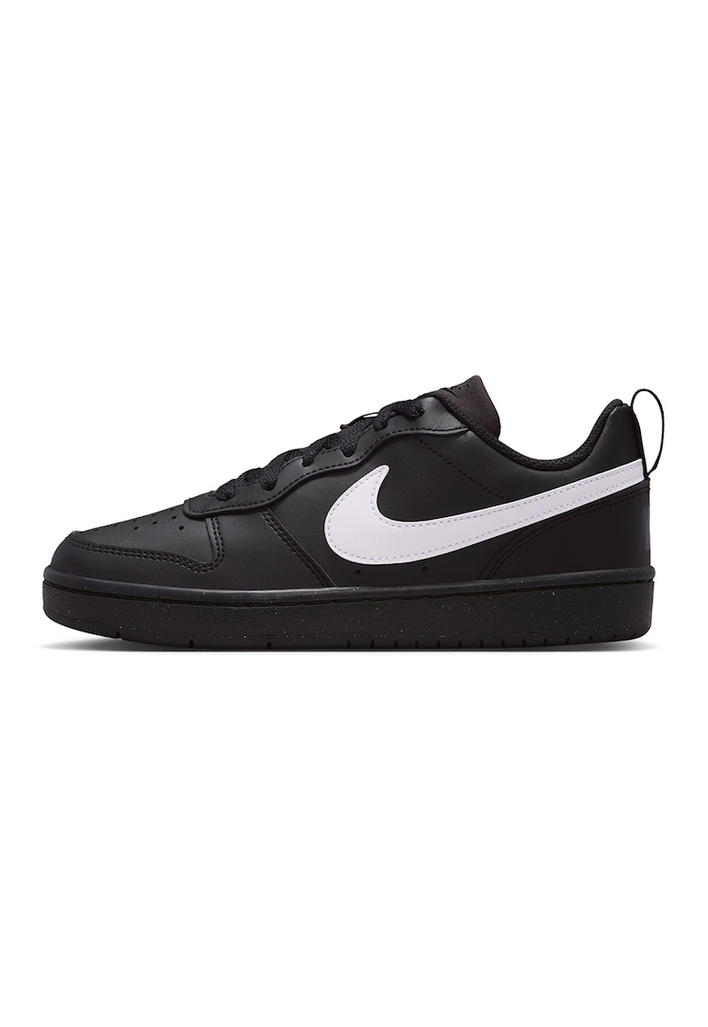 Pantofi sport Court Borough din piele ecologica - Negru/Alb optic