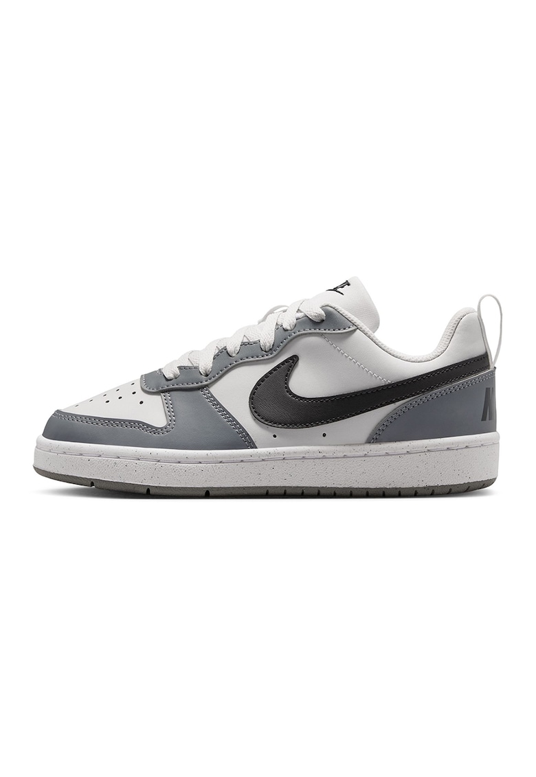 Pantofi sport Court Borough din piele ecologica - Alb/Negru/Gri