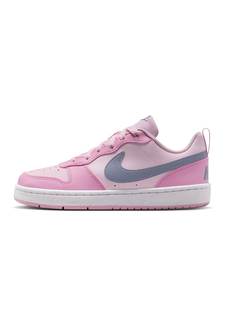 Pantofi sport Court Borough din piele ecologica - Gri/Roz
