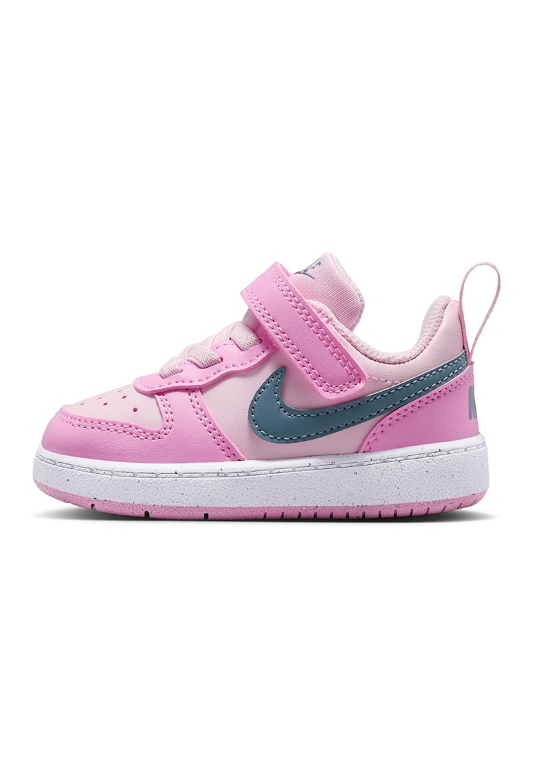 Pantofi sport Court Borough cu inchidere velcro - Gri/Roz