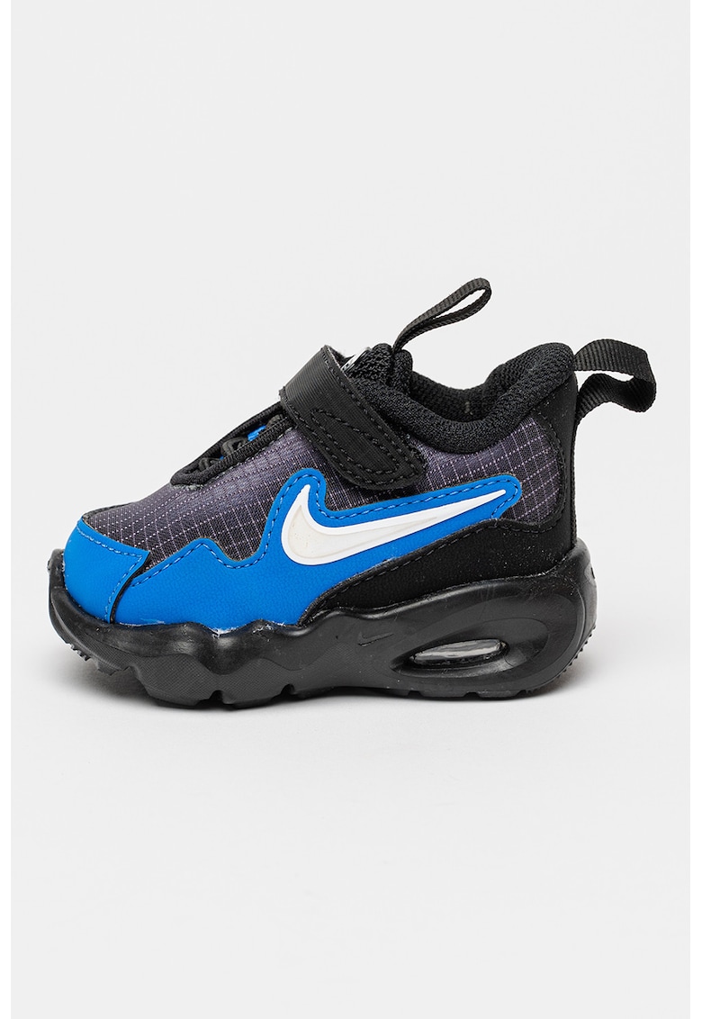 Pantofi sport Air Max Nova din piele ecologica si plasa - Negru/Gri/Albastru inchis