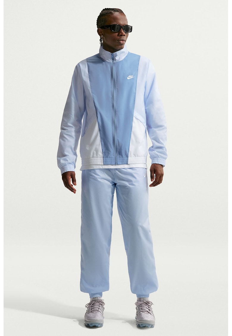 Trening relaxed fit cu buzunare Club - Alb/Albastru pastel