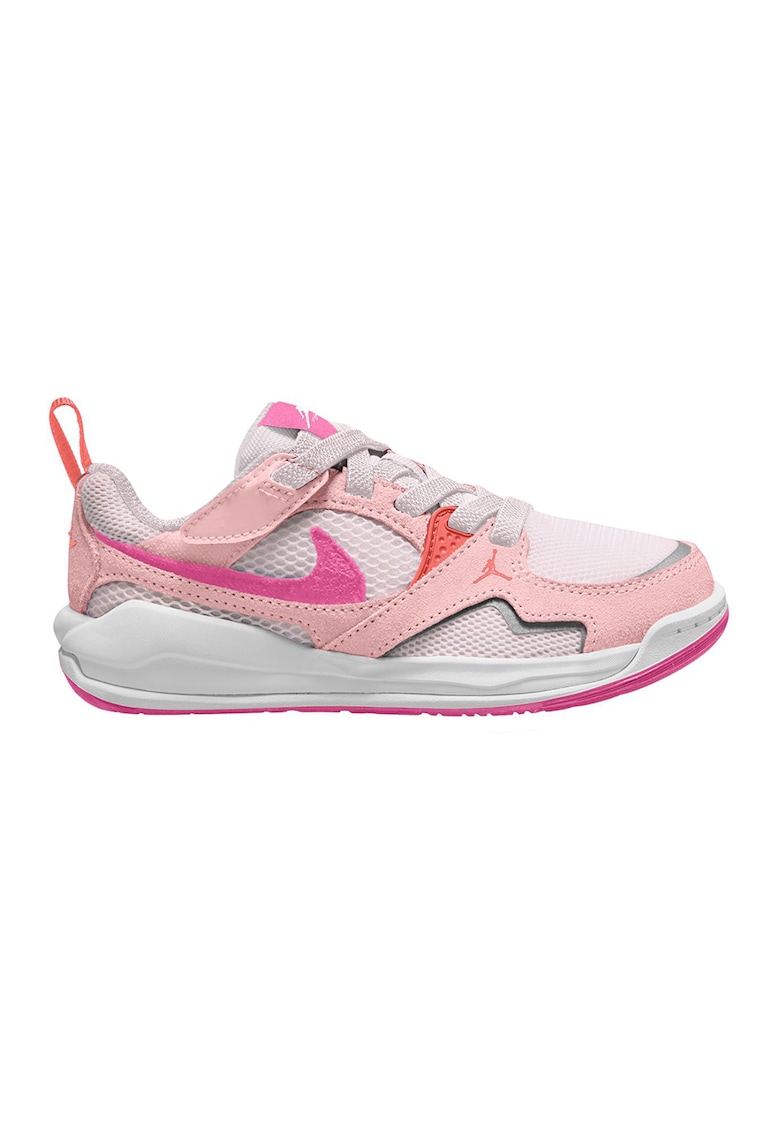 Pantofi slip-on Jordan CMFT Era cu garnituri din piele pentru baschet - Roz pastel