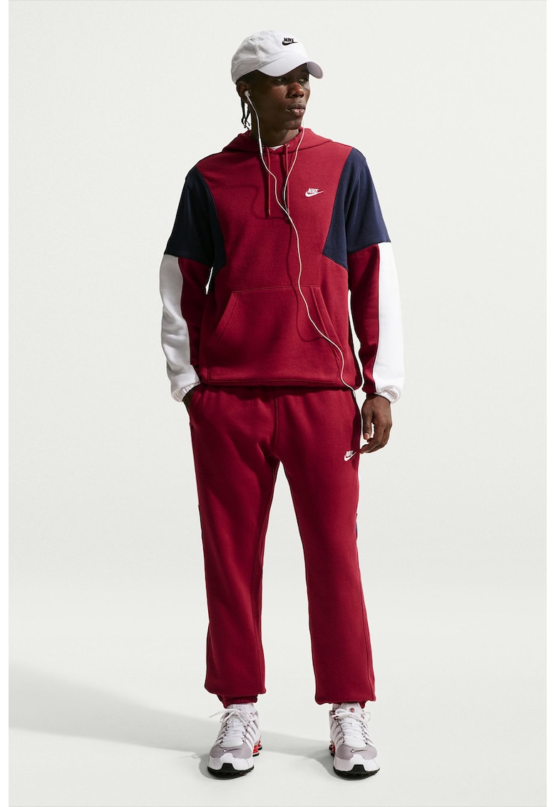 Trening din material fleece cu model colorblock Club