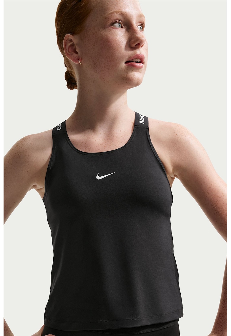 Top slim fit pentru fitness Dri-FIT - Negru