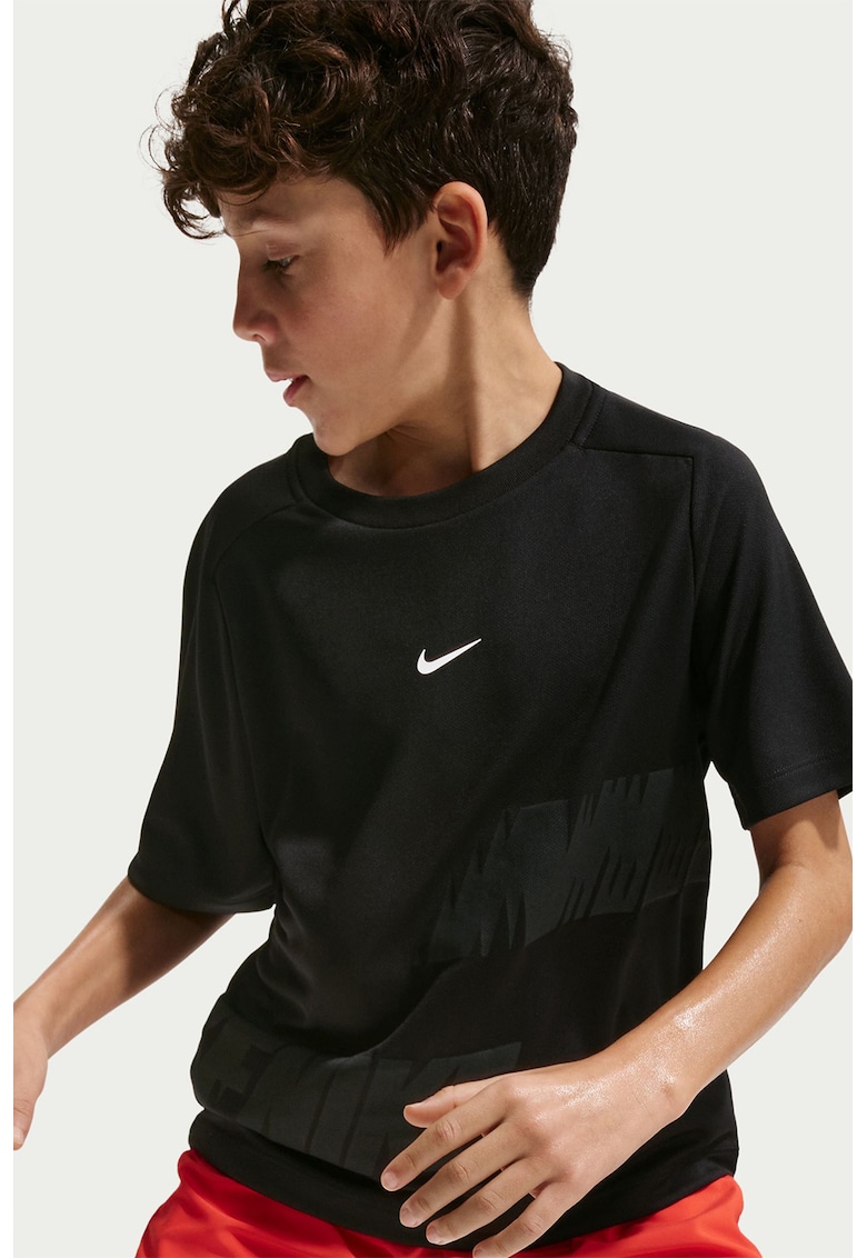 Tricou cu imprimeu pentru antrenament Bold - Alb/Negru