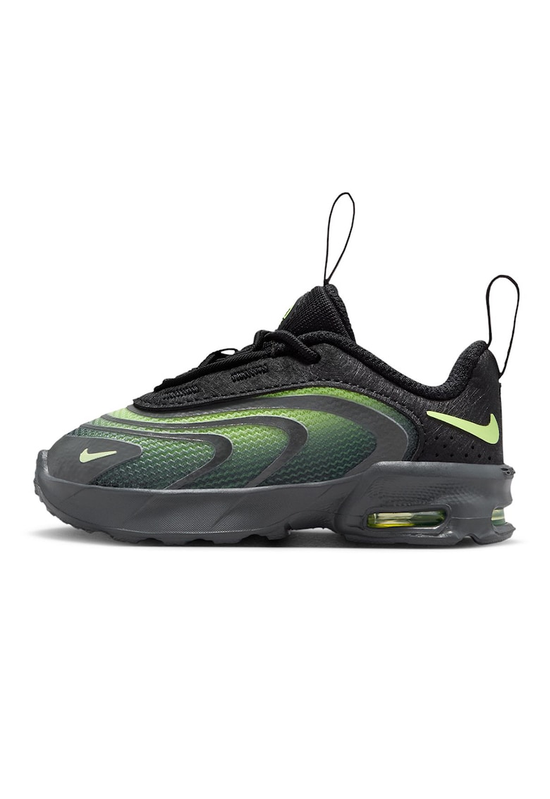 Pantofi sport Air Max Fire din material textil - Negru/Verde lime