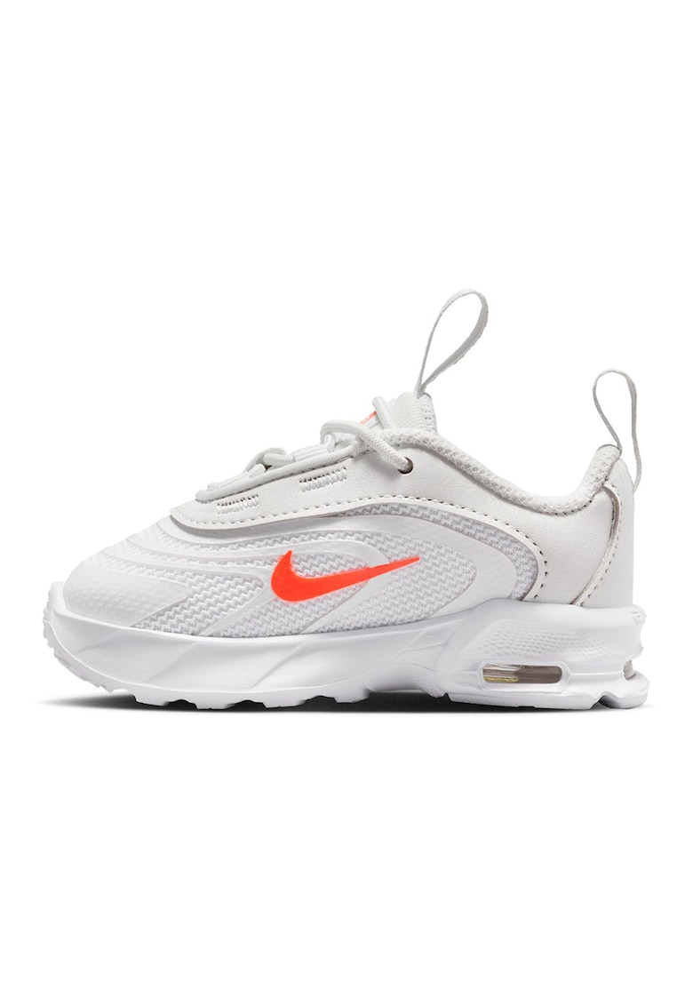 Pantofi sport Air Max Fire din material textil - Alb/Portocaliu neon
