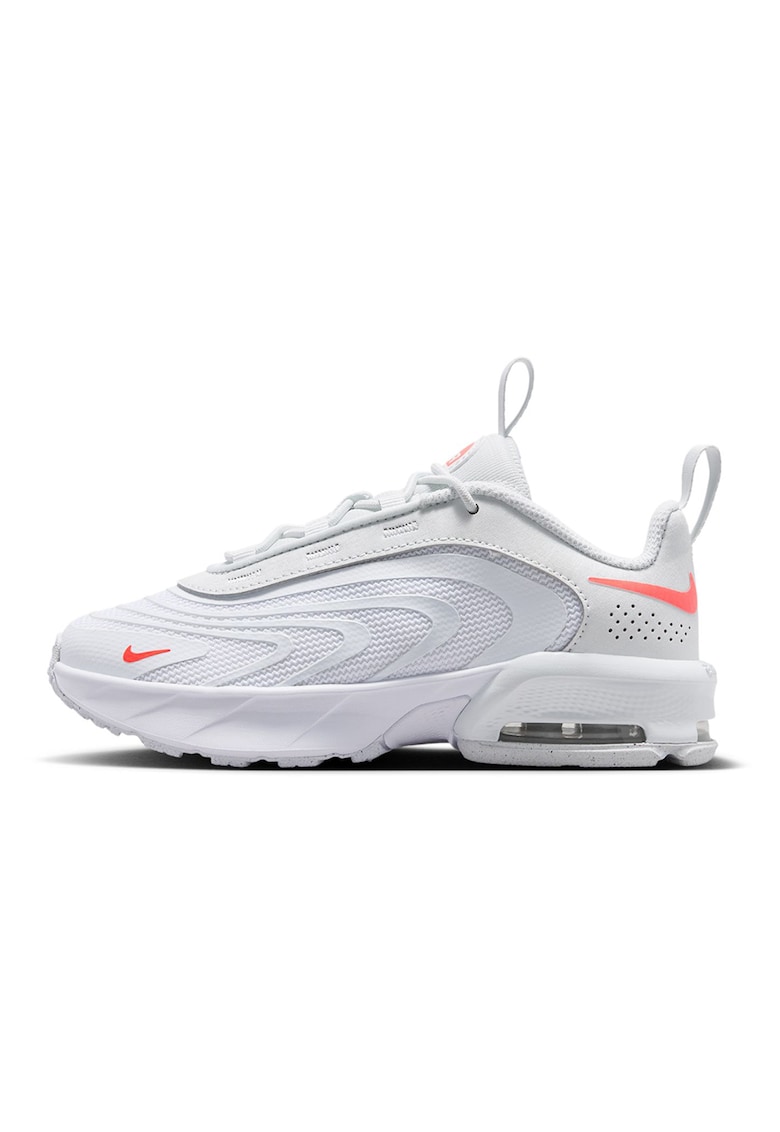 Pantofi sport Air Max Fire din piele ecologica - Alb/Rosu corai