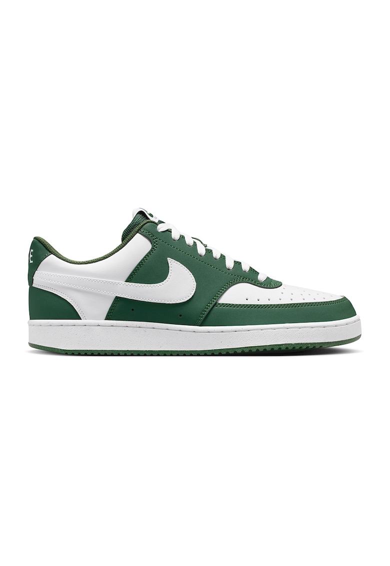 Pantofi sport Court Vision din piele ecologica - Alb/Verde