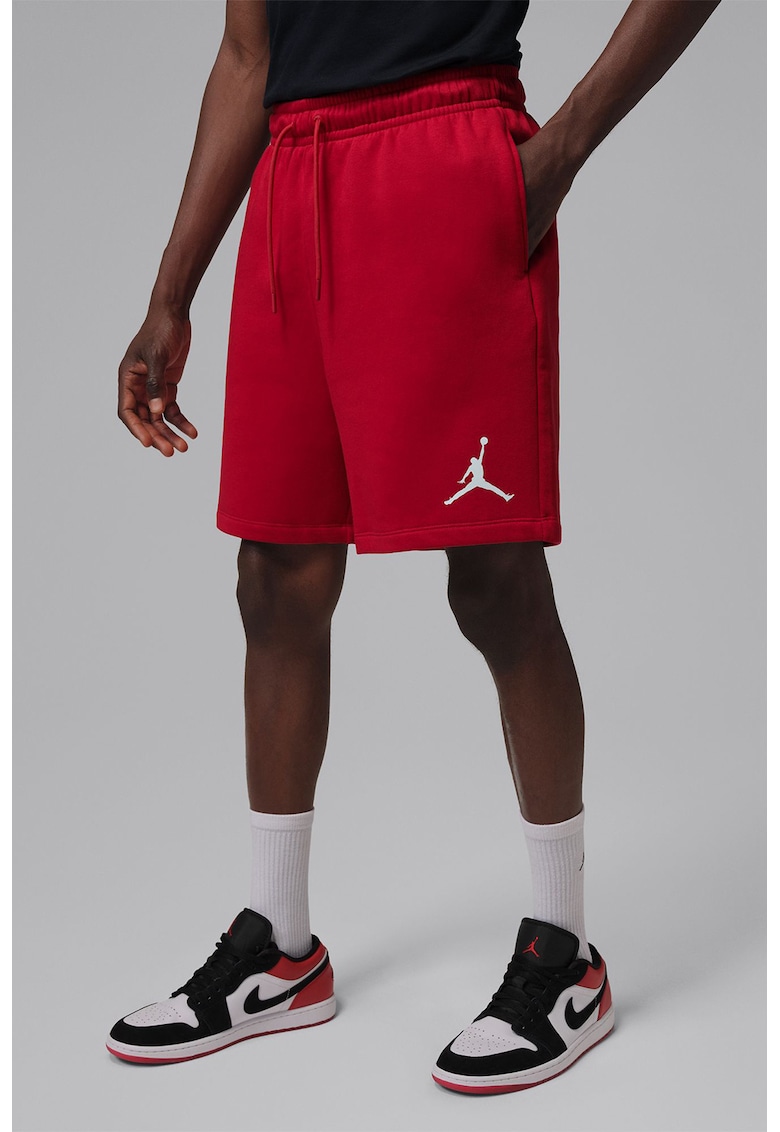 Pantaloni scurti cu snur de ajustare pentru baschet Jumpman - Rosu/Alb