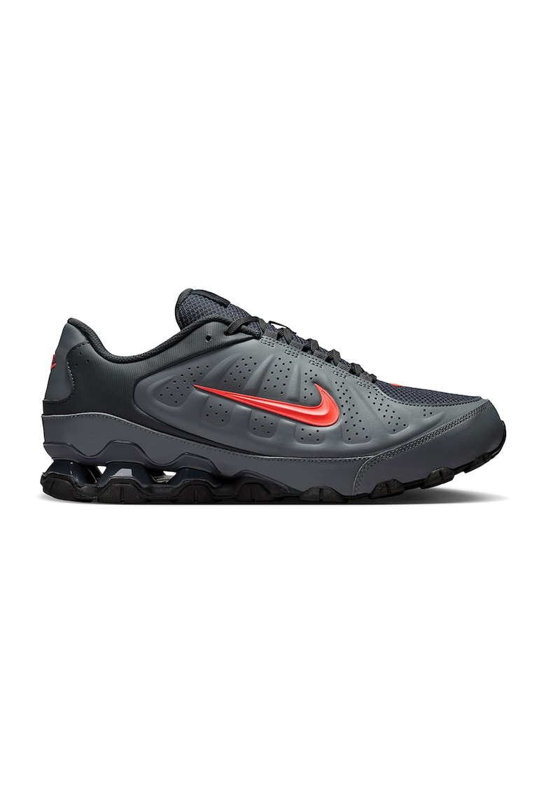 Pantofi sport REAX 8 NSW din material sintetic - Gri/Portocaliu mandarina