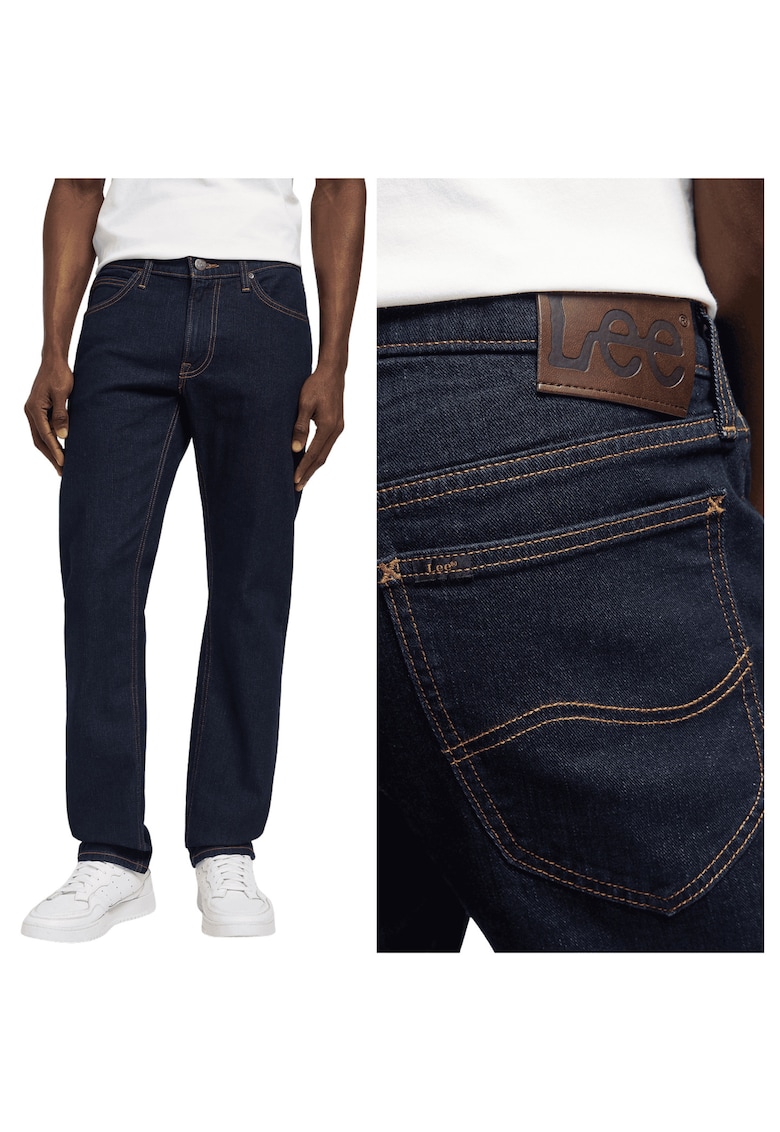 Blugi Barbati - Daren Zip Fly - Straight Fit - Talie Medie - Lungi - Fermoar - 5 Buzunare - Bumbac - W34-L32 US - Albastru