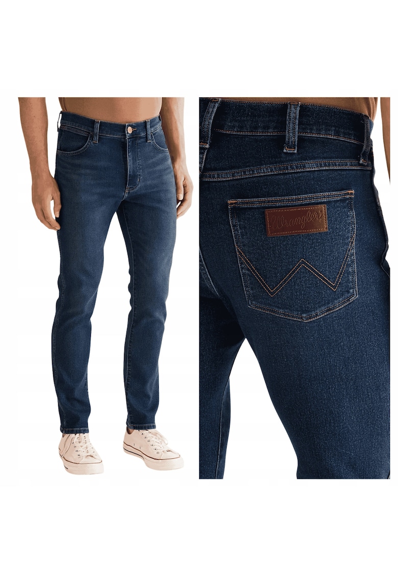 Blugi Barbati - Larston - Slim Fit - Talie Joasa - Lungi - Fermoar - 5 Buzunare - Bumbac - W30-L30 US - Albastru