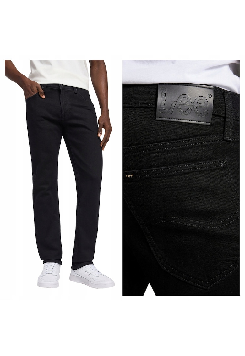 Blugi Barbati - Daren Zip Fly - Straight Fit - Talie Medie - Lungi - Fermoar - 5 Buzunare - Bumbac - Negru