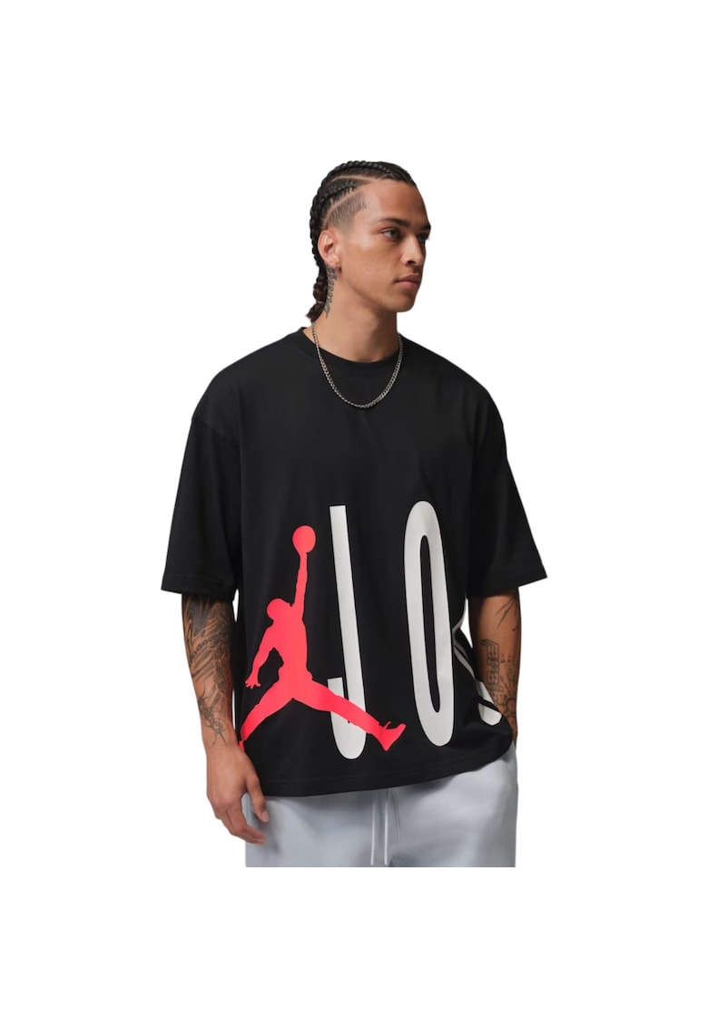 Tricou Torso Oversized SS Crew 58125 - Negru