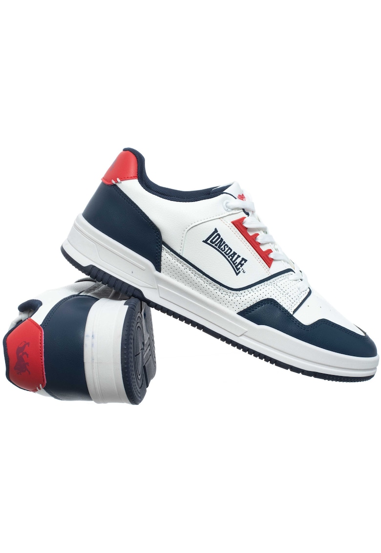 Pantofi sport din piele ecologica cu logo
