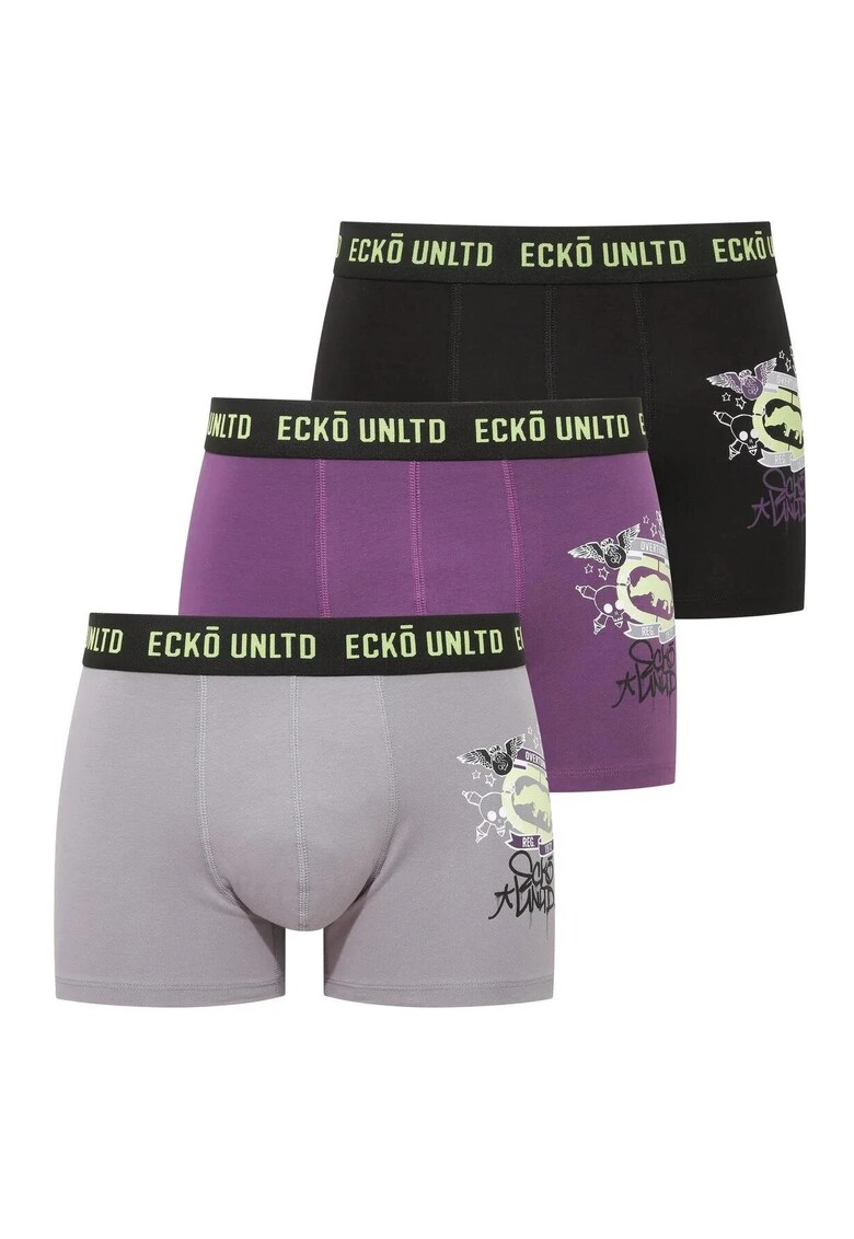 3 perechi boxeri - ECKO.01.40002 - Multicolor - Multicolor