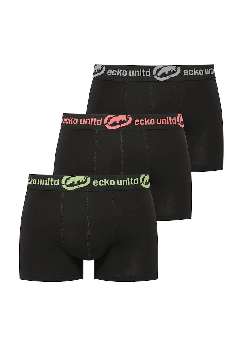 3 perechi boxeri - ECKO.01.40012 - Bleumarin - Negru