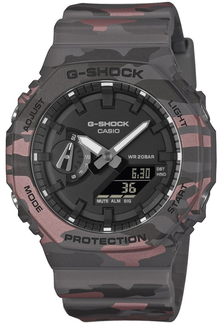 Ceas barbati GA-2100CM-8AER - mecanism quartz - plastic - gri