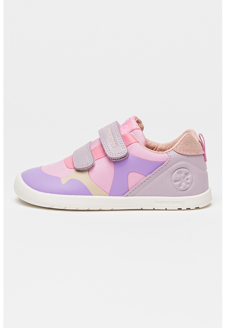 Pantofi sport low-cut cu velcro - Violet/Roz