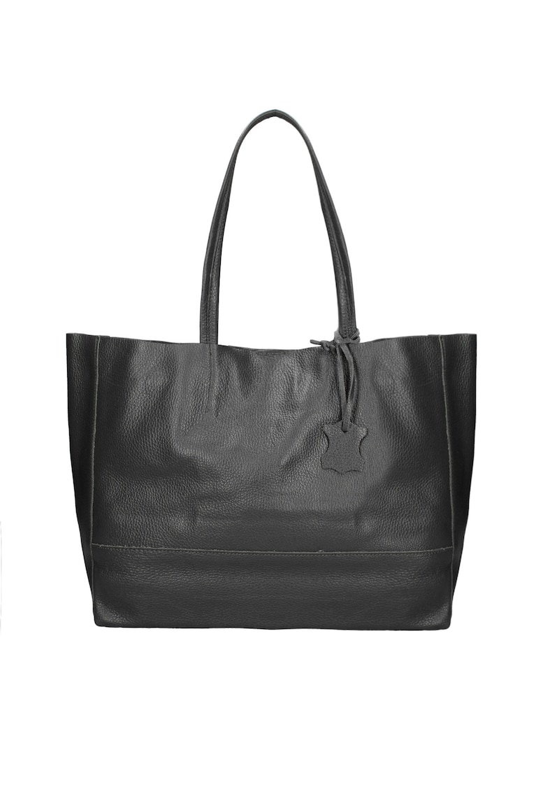 Geanta shopper de piele Ciel - Negru