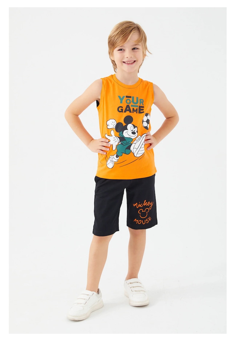 Set top pantaloni Mickey Mouse - portocaliu - Portocaliu