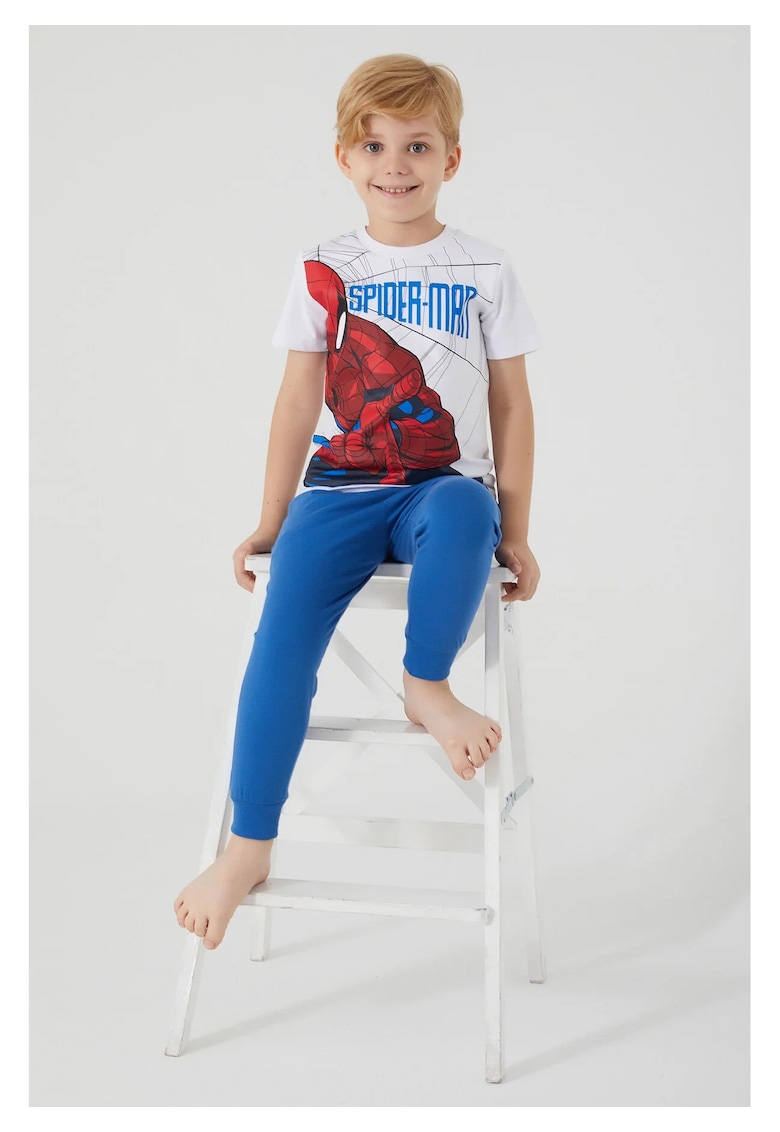 Set tricou și pantaloni Spider-man - roșu - Alb