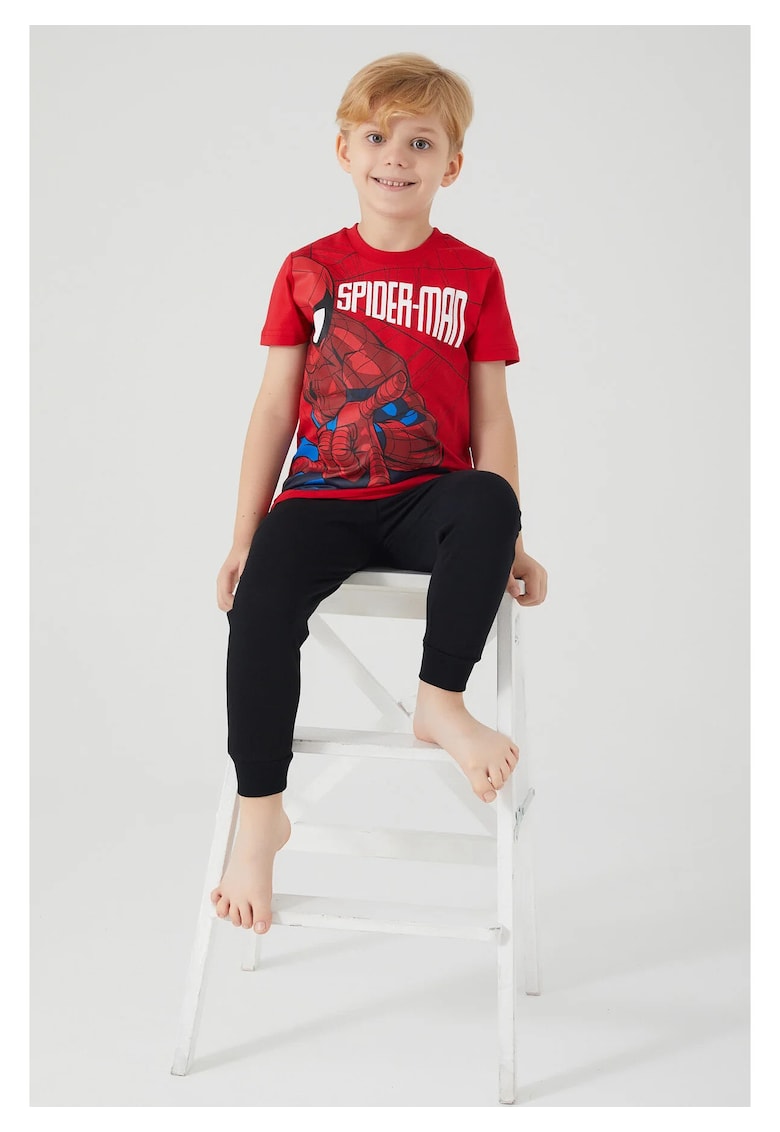 Set tricou și pantaloni Spider-man - roșu - Rosu