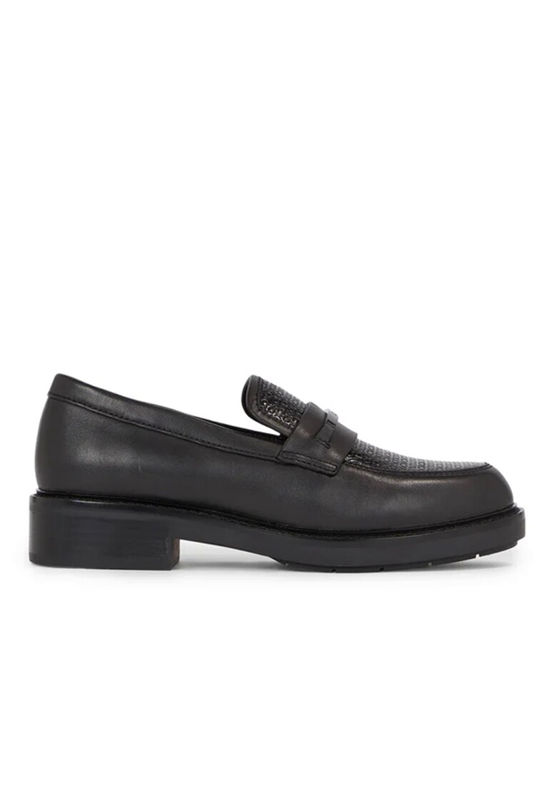 Pantofi loafer din piele ecologica - Negru