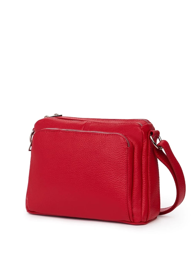 Poseta dama din piele naturala Vania` - Rosu