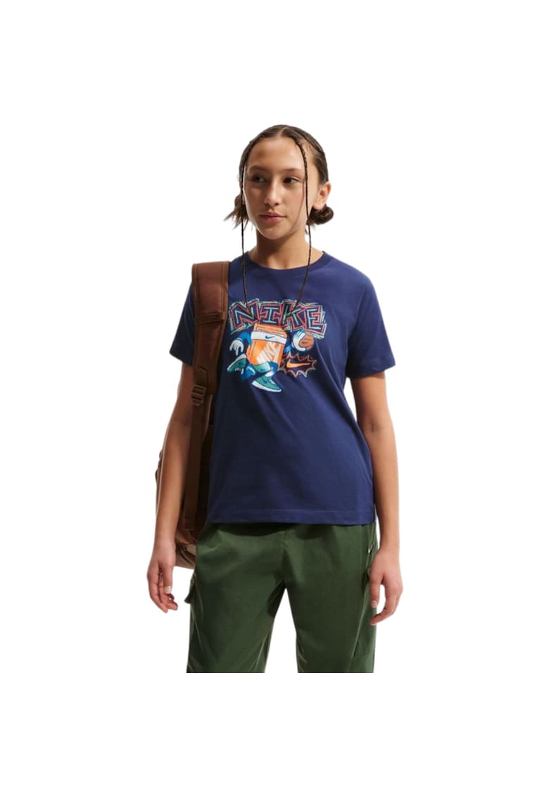 Tricou K Boxy Hoops 58107 - Albastru