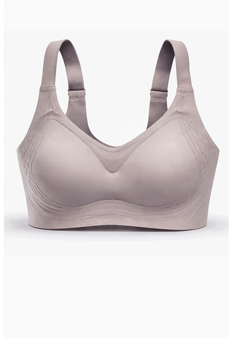 Sutien fara armaturi - cusaturi - cu cupa preformata - SM64 - - Gri