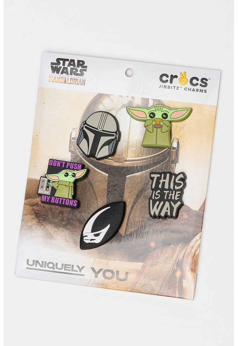 Set de talismane cu The Mandalorian Jibbitz™ - 2 piese - Verde/Negru