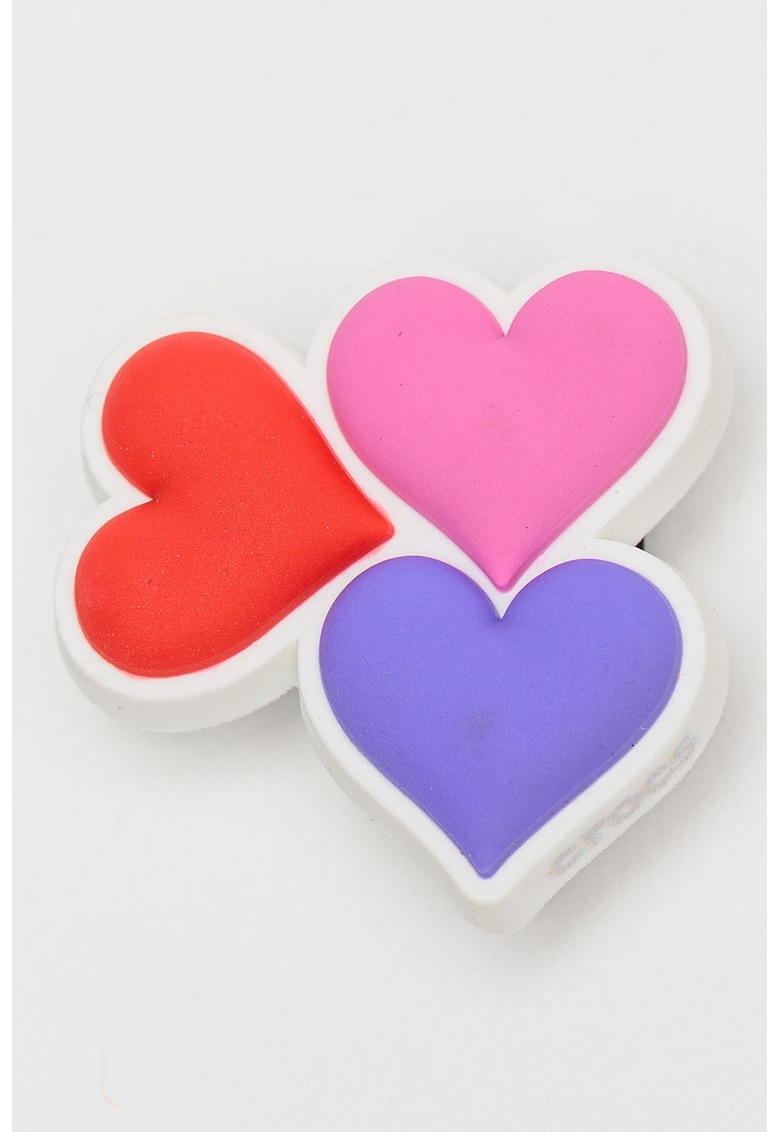 Talisman Pride Heart Trio Jibbitz™ - Rosu/Negru