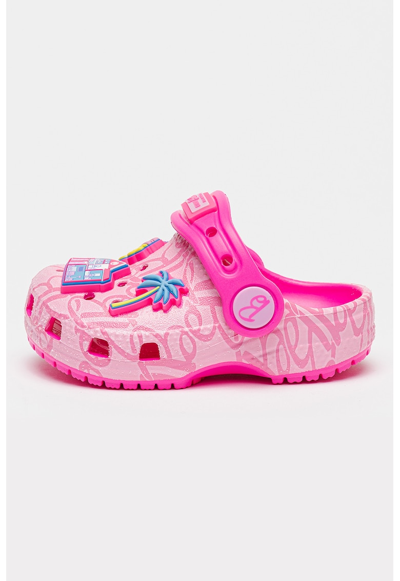 Saboti cu imprimeu cu model tematic Barbie - Roz/Albastru