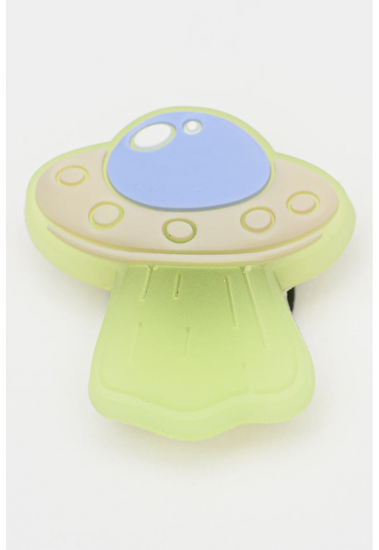 Set de talismane Jibbitz cu tematica fosforescenta Alien - 5 piese - Verde neon