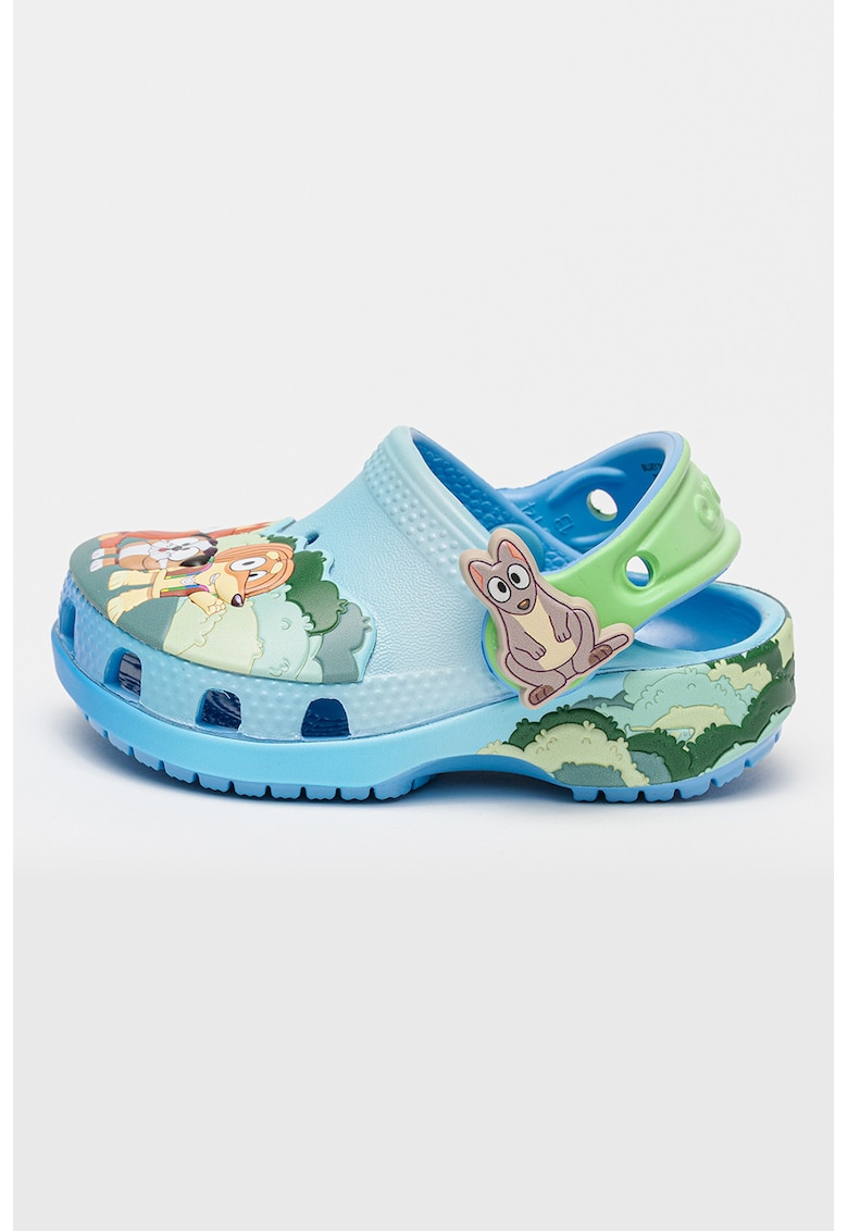 Saboti cu imprimeu desene animate Bluey Multi - Verde/Albastru