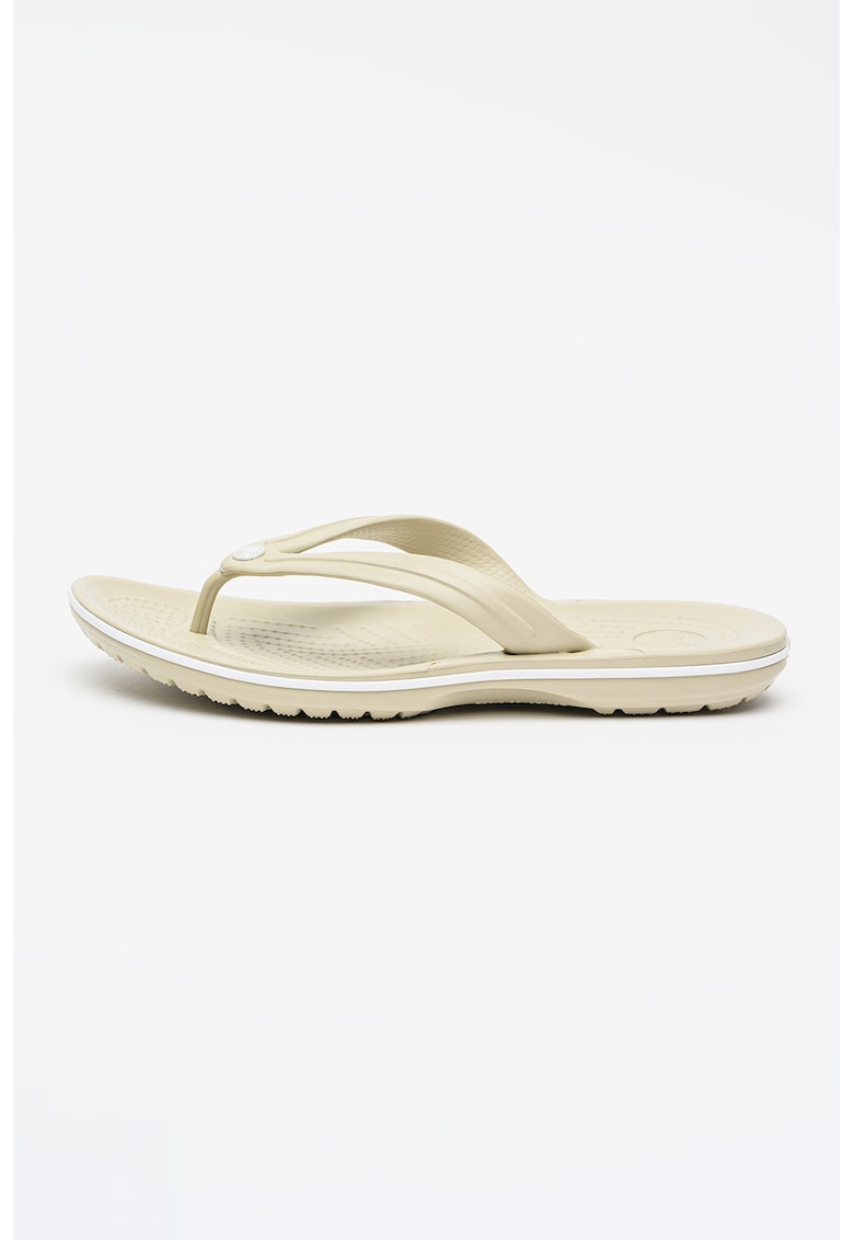 Papuci flip-flop de cauciuc Crocband - Kaki deschis
