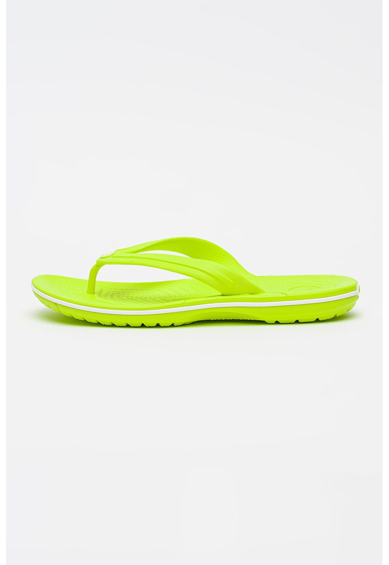 Papuci flip-flop de cauciuc Crocband - Verde lime