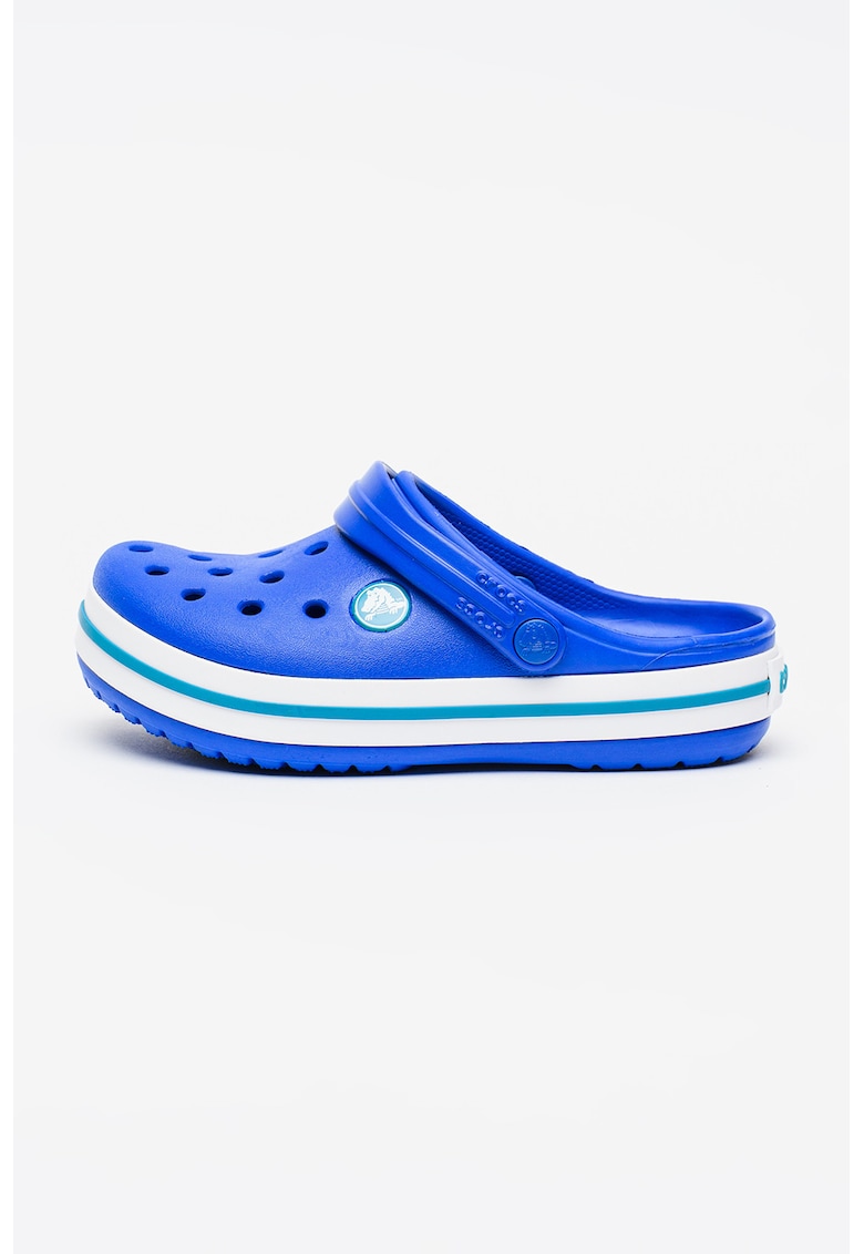 Saboti slingback cu model uni - Albastru inchis