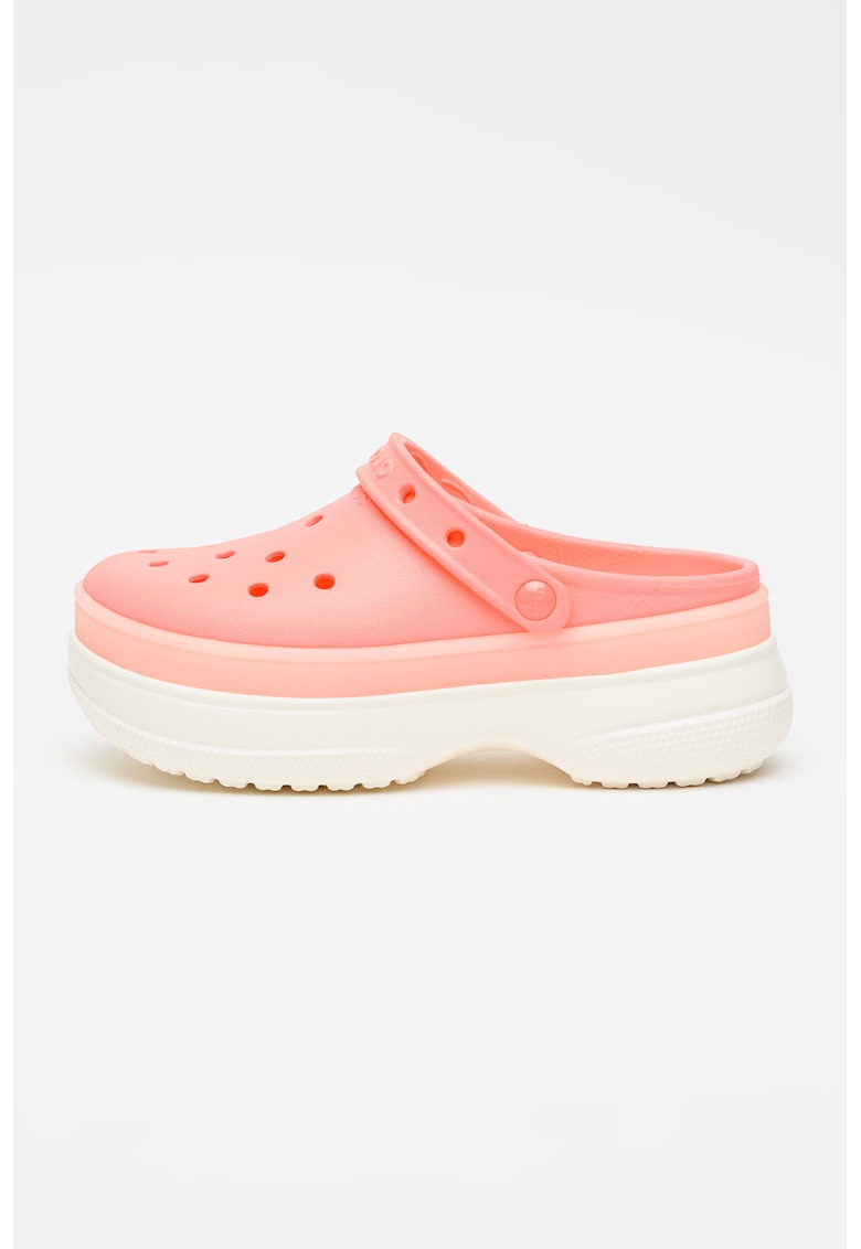 Saboti slingback demi-wedge - Roz neon