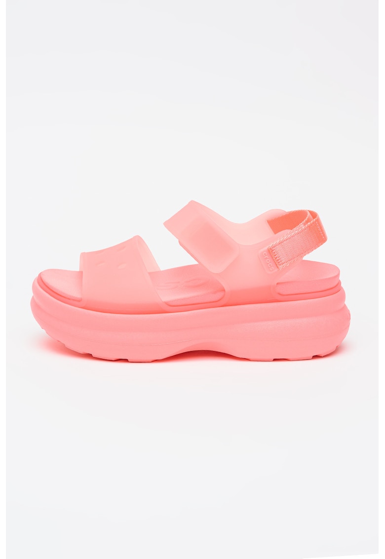 Sandale cu velcro Soho - Roz neon